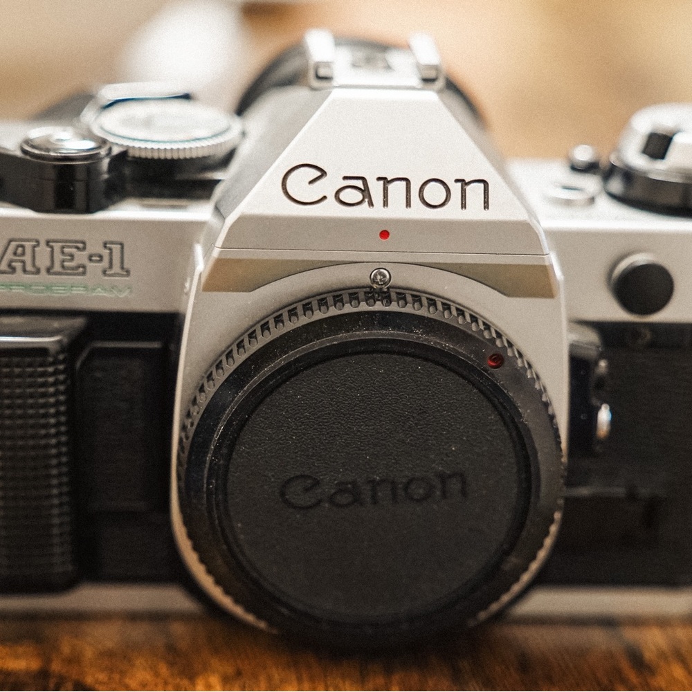 Canon AE-1 35mm SLR Film Camera w/ Canon 50mm f/1.8 FD Lens-IN GREAT CONDITION